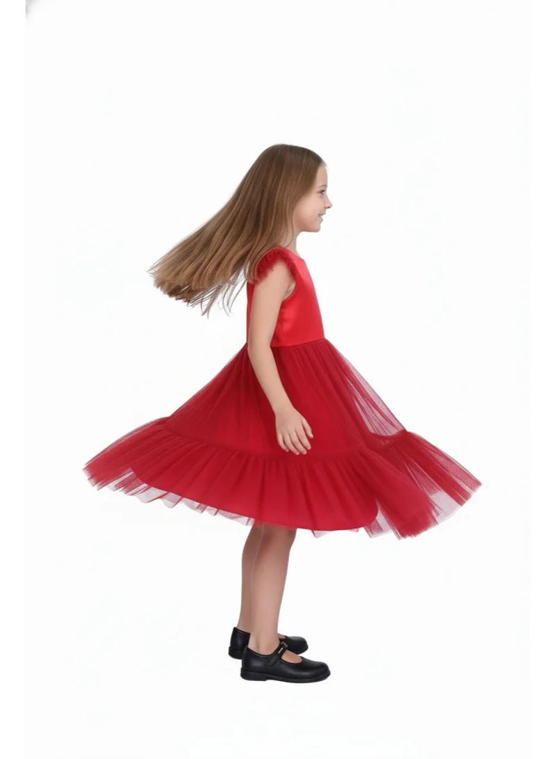 Bidani Bidani Red Dream Tulle Party Dress